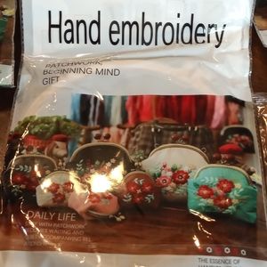 Hand Embroidery Set of 3 with tools